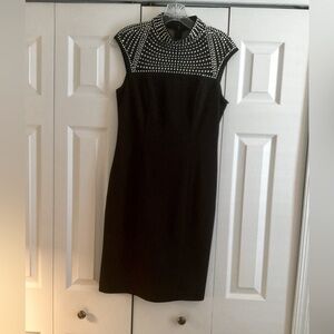 Vince Camuto After Five Black Dress w/rhinestones